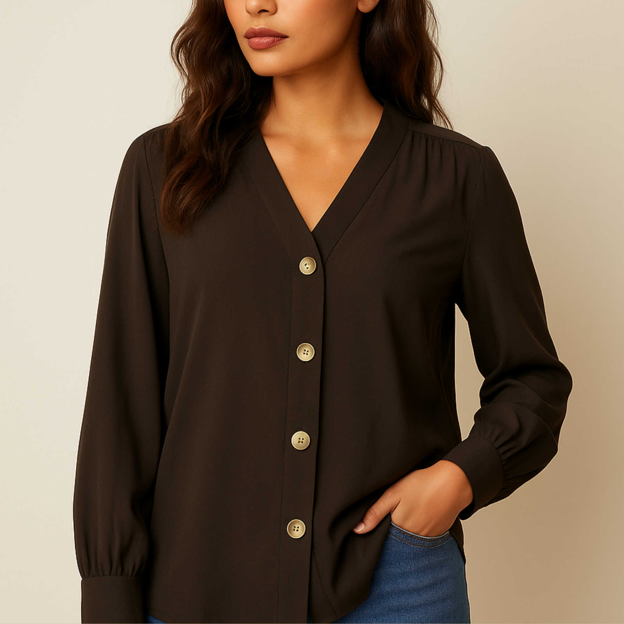 Button-Up Blouse