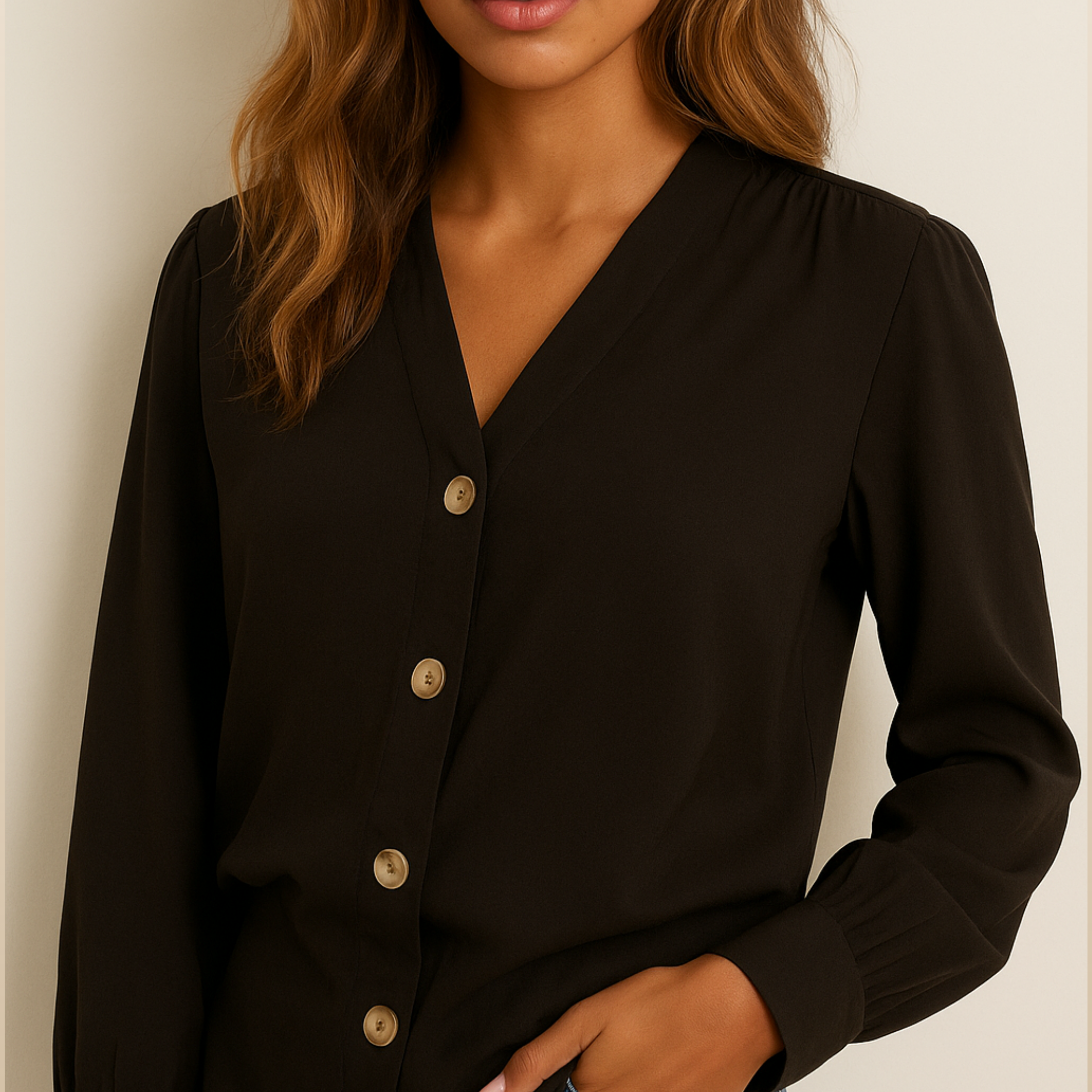 Button-Up Blouse