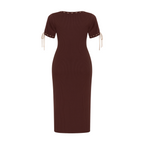 Puff Sleeve Ribbon Dress