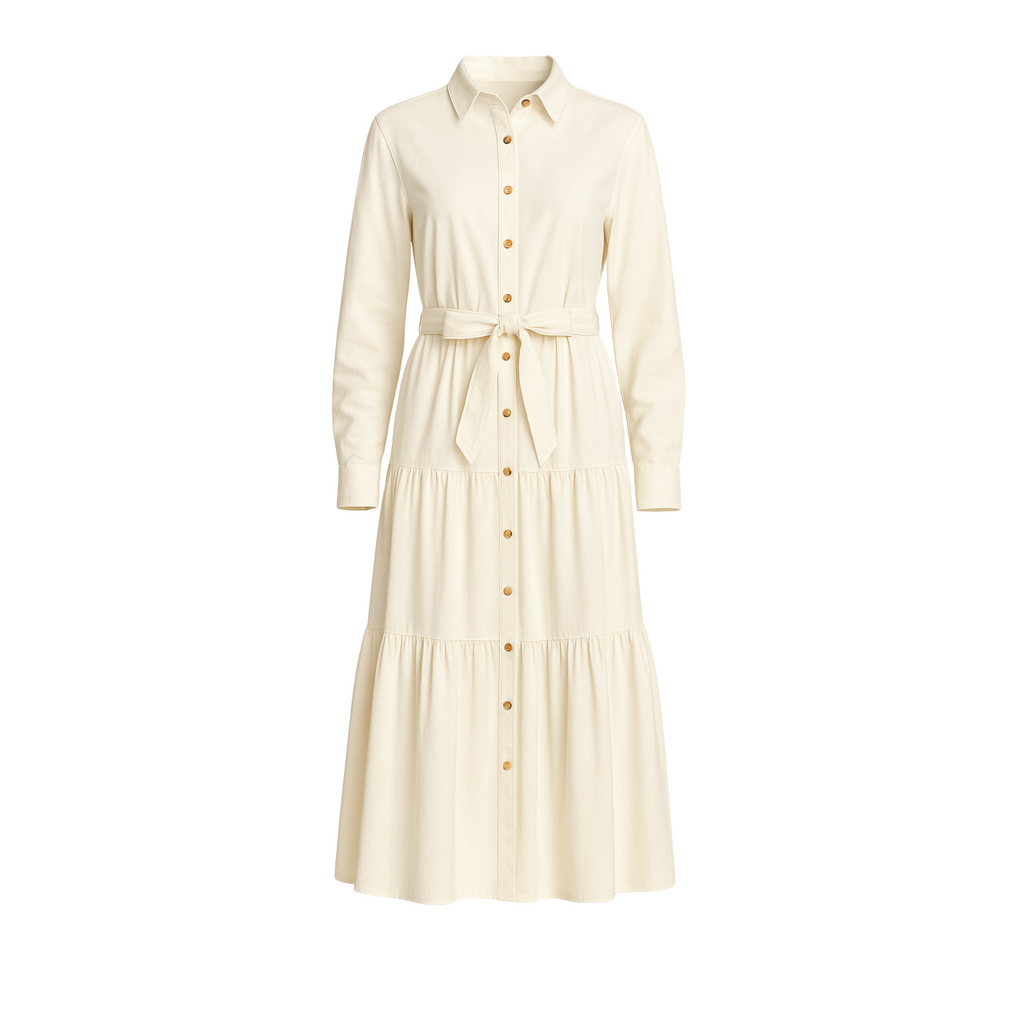 Twill Midi Dress