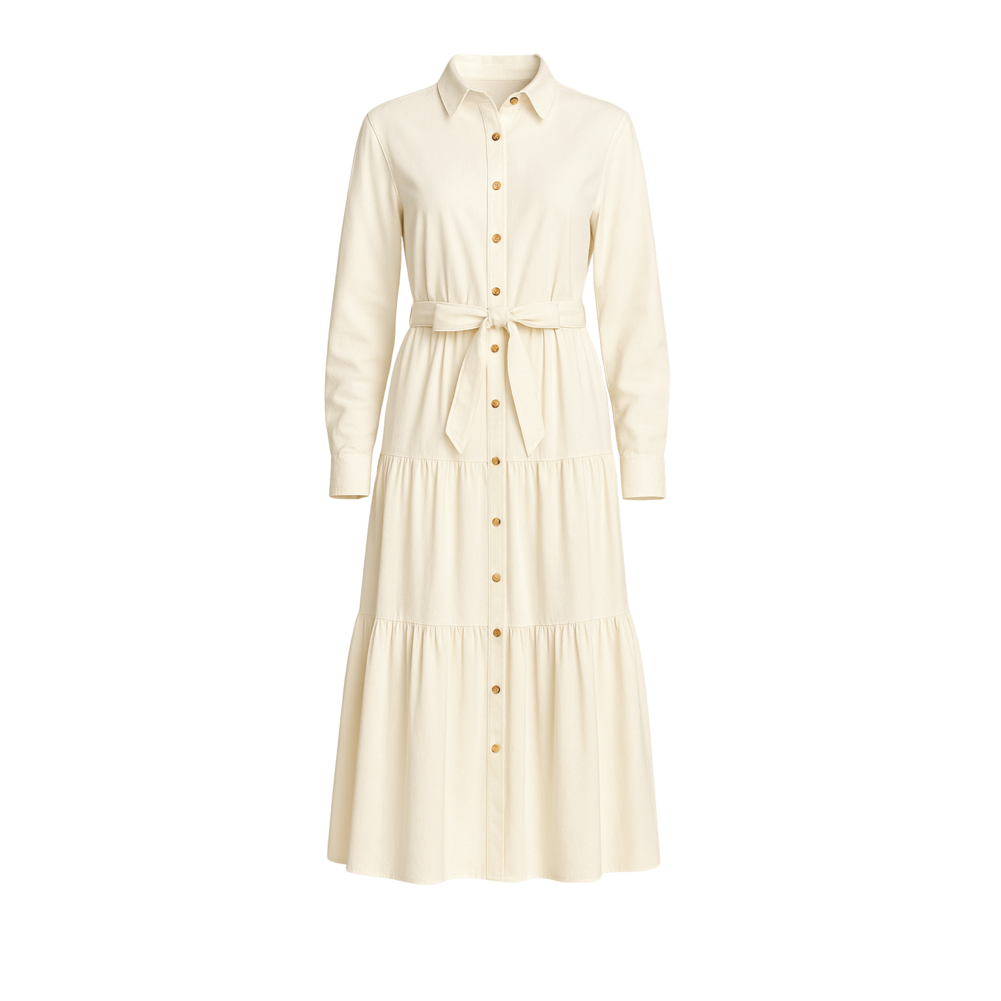 Twill Midi Dress