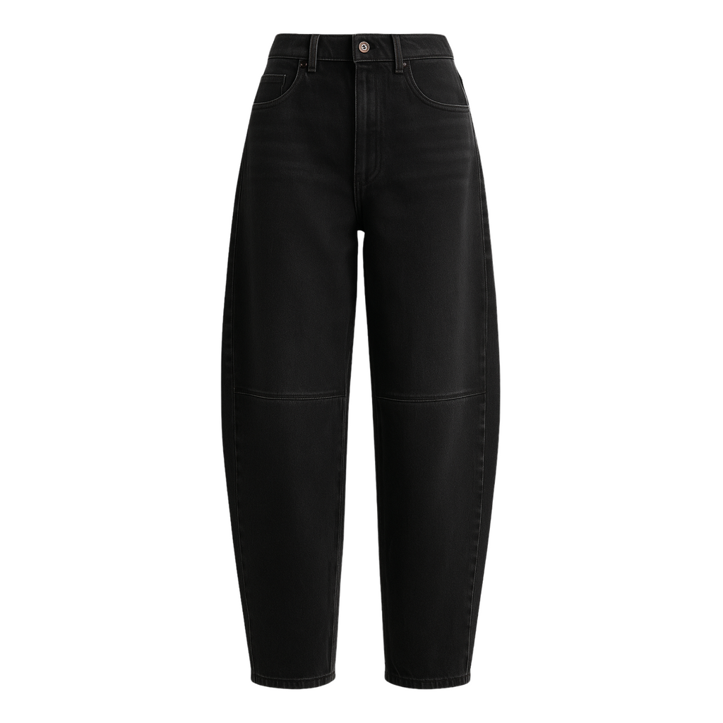 Mid-Rise Barrel Jeans