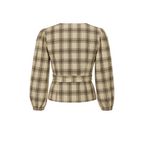 Plaid Wrap Top