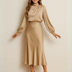 Satin Midi Dress