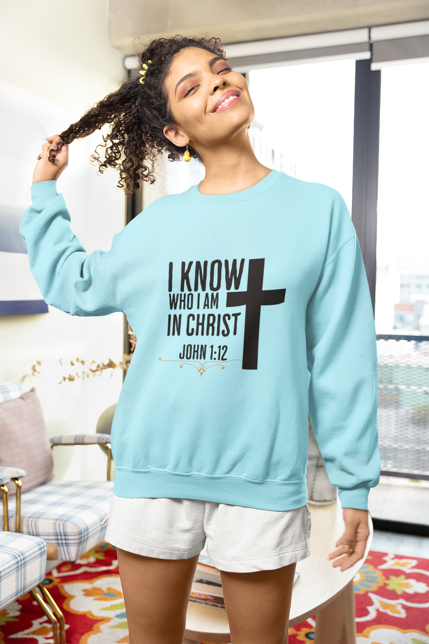 I Know Who I Am In Christ" Sweatshirt