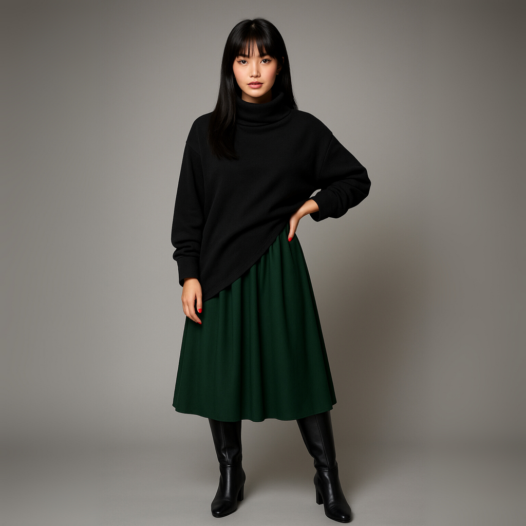 V-Neck Front Tied Fit & Flare Midi Dress