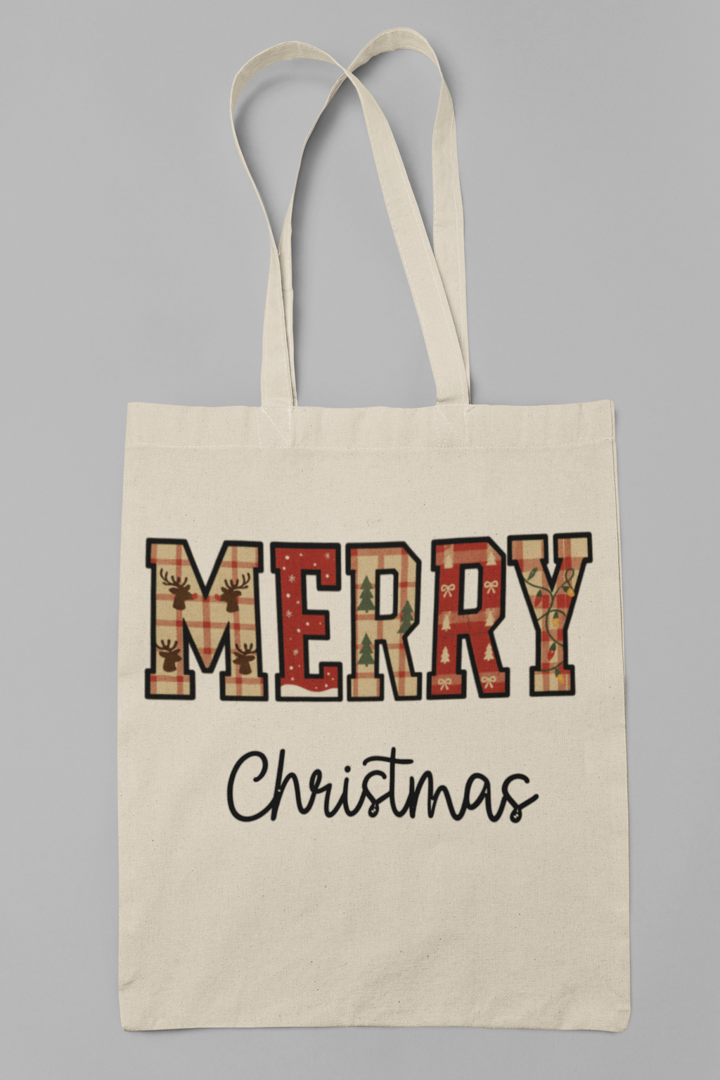 "Merry Christimas" Christmas Tote Bag