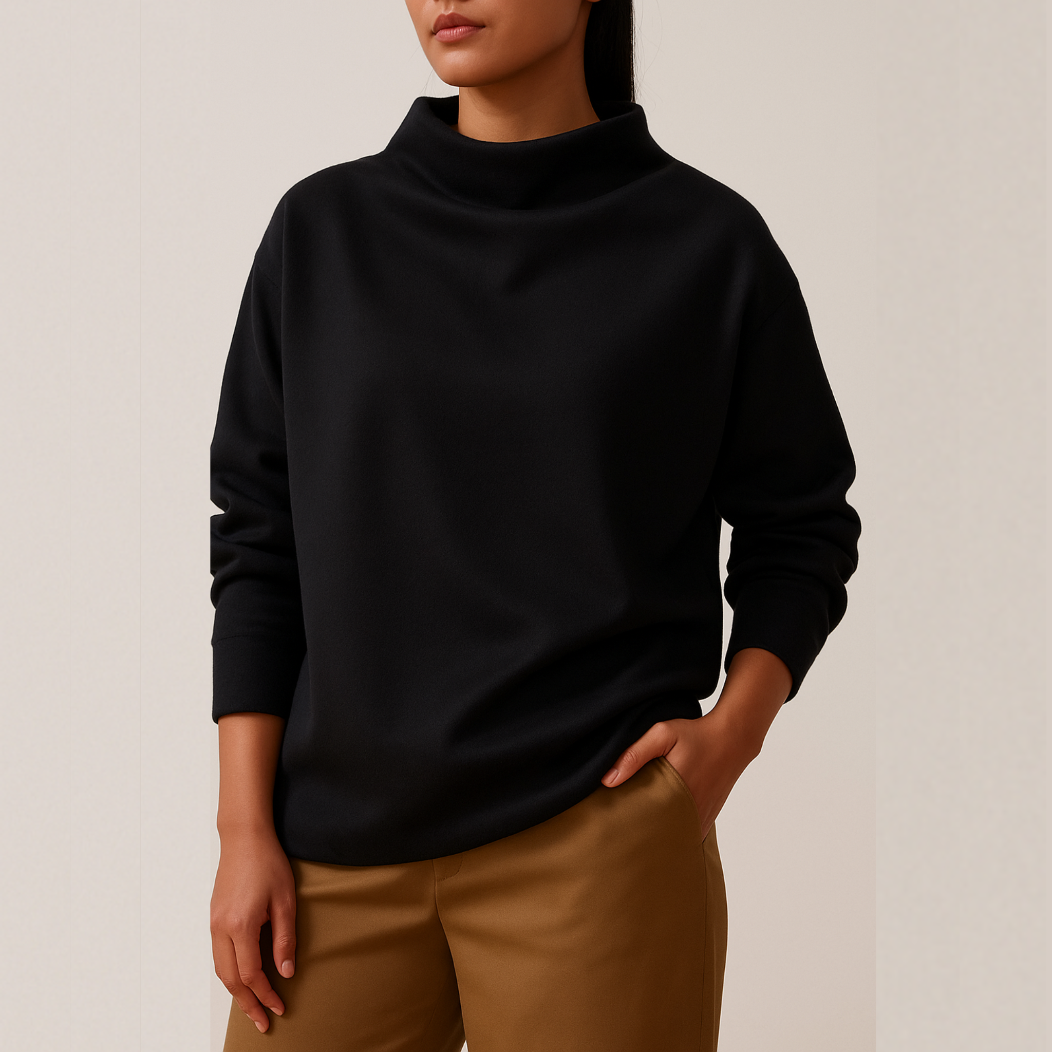 Oversized Boat Neck Top