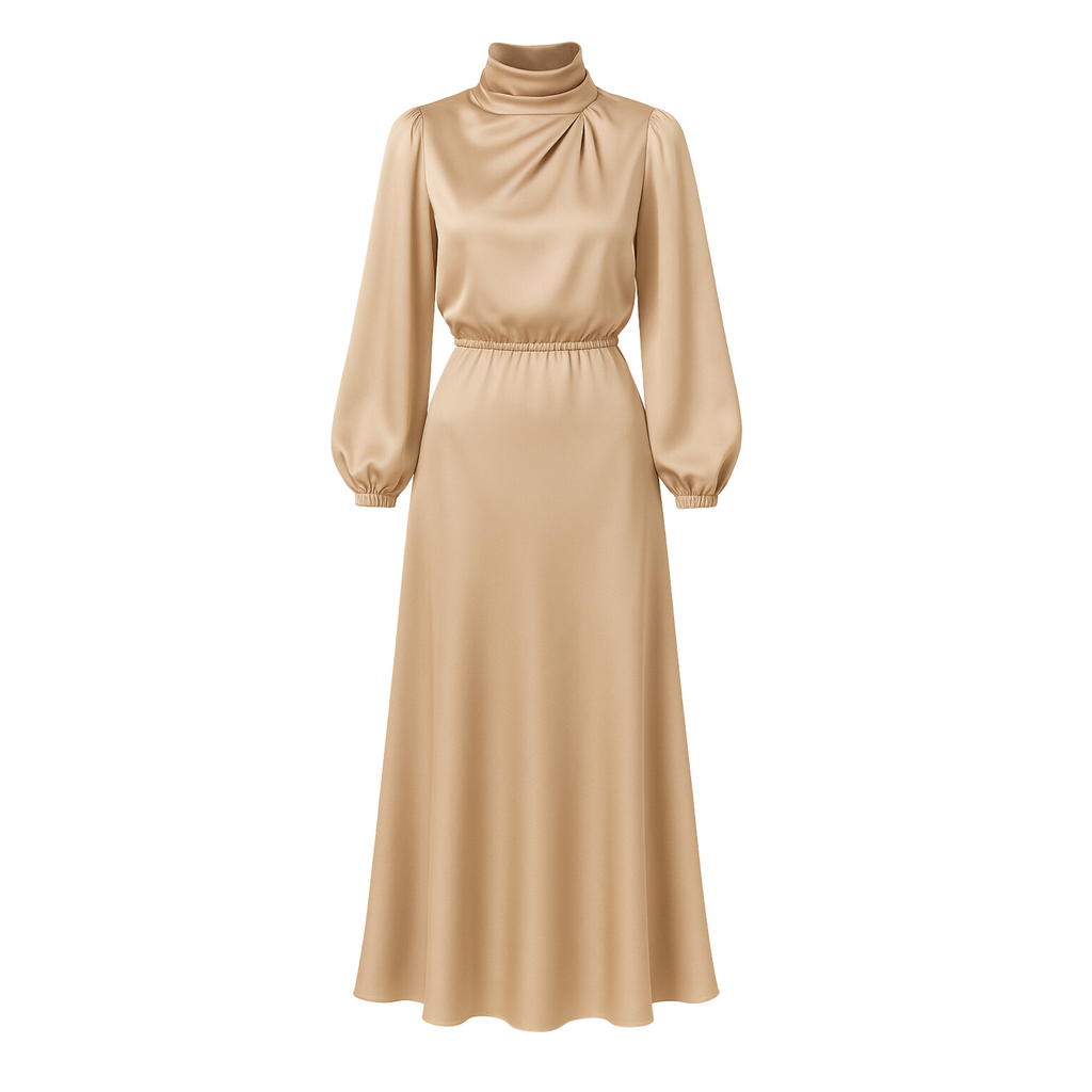 Satin Midi Dress