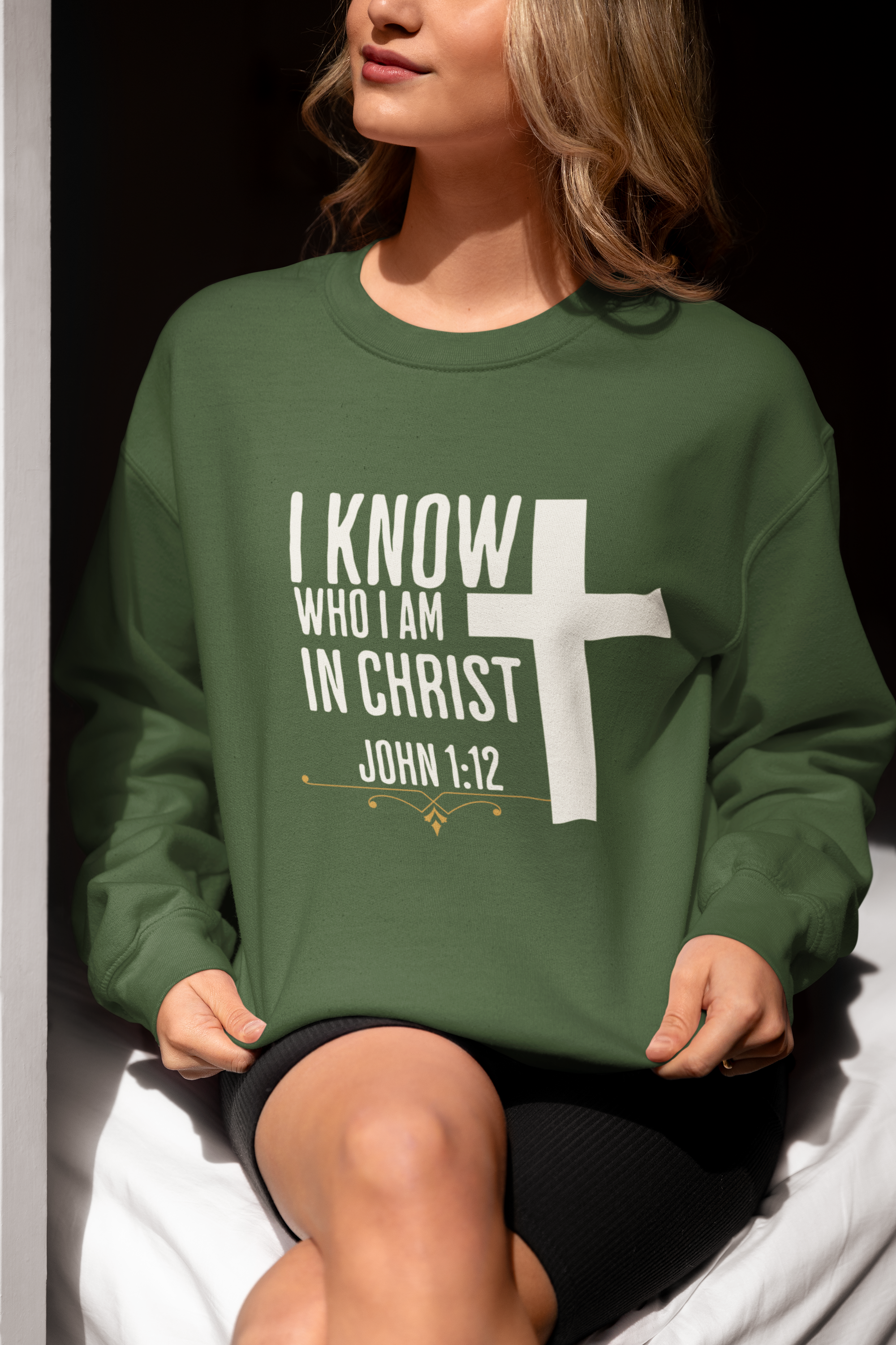 I Know Who I Am In Christ" Sweatshirt