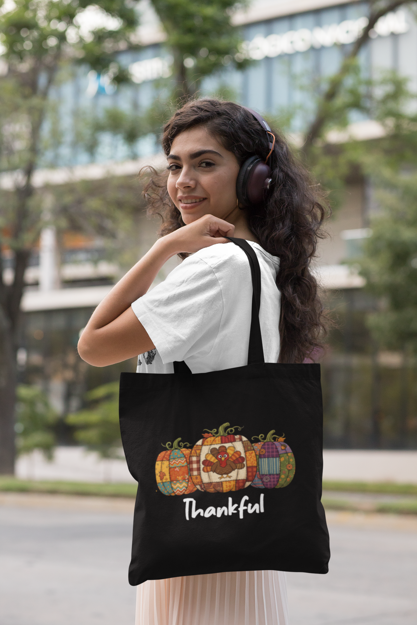 Thanksgiving "Thankful" Tote Bag