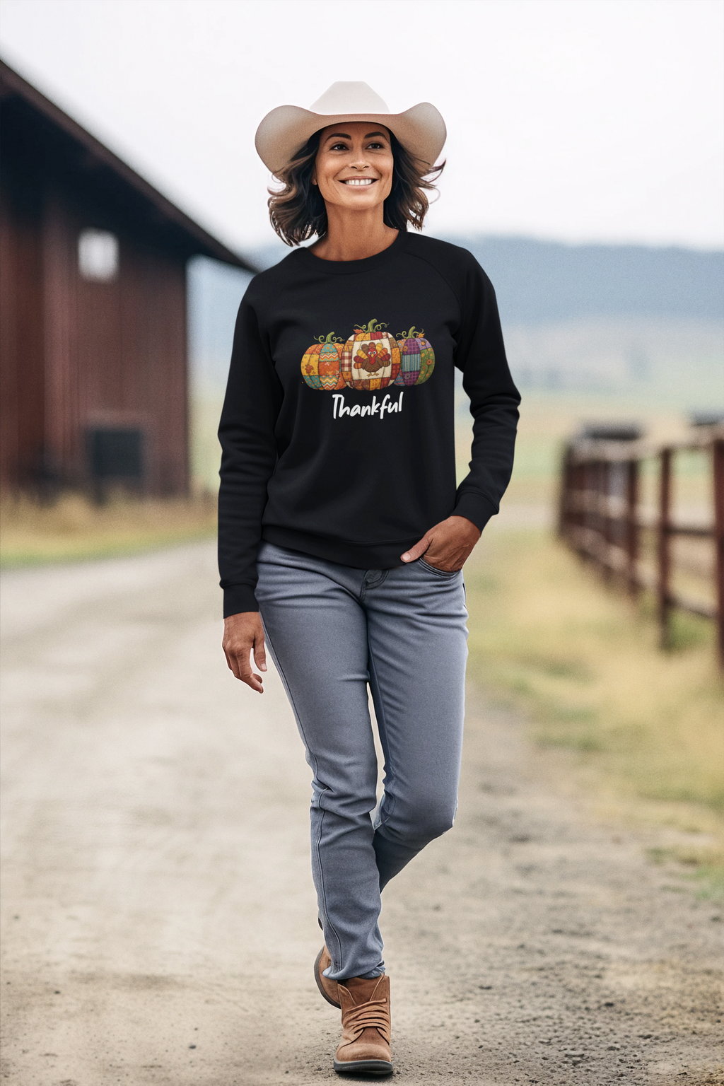 Thanksgiving "Thankful" Sweatshirt